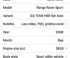 2008 Land Rover Range Rover Sport - Image 5/10