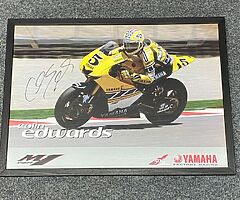 COLIN EDWARDS - SIGNED LIMITED FRAMED POSTER - Isle of Man TT MOTOgp BSB WSB SUPERBIKES - Image 5/5