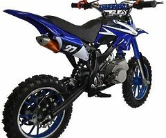 Kids 50cc Petrol Dirt Bikes - Red or Blue