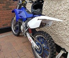 Restyle yz125 plastics no mudguard or plate.