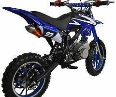 Kids 50cc Petrol Dirt Bikes - Blue or Red