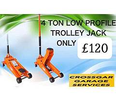 4 ton low profile garage trolley jack