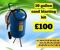 10 gallon sand blasting kit