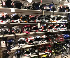 Kids off-road gear helmets jackets gloves boots