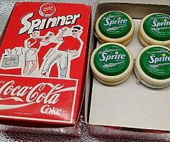 NEW OLD STOCK Vintage 70s 80s coca cola, fanta, sprite, opal fruits & more Russell spinner yo-yo - Image 9/10