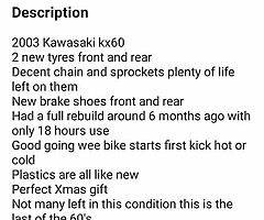 2003 Kawasaki KX - Image 6/7