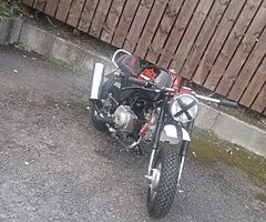 Restored everything is brand new on it fun little bike I have the log book in my name £700 or swap