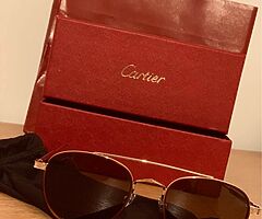 CARTIER GOLD PLATED SUNGLASSES