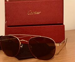 CARTIER GOLD PLATED SUNGLASSES