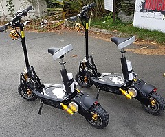 1000 watt Electric scooter does 40 kph at muckandfun