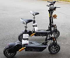 1000 watt Electric scooter does 40 kph at muckandfun