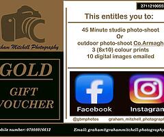 Photography Gift voucher