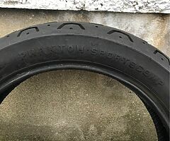 Pair of Pirelli Phantom Sportscomp motorcycle tyres - Image 6/9