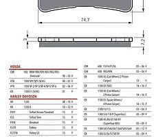 Front brake pads