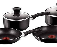 Tefal Delight Cookware Set - Black, 5 Pieces