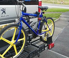 Towbar mounted 2 bike rack