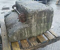 Concrete tractor wieght