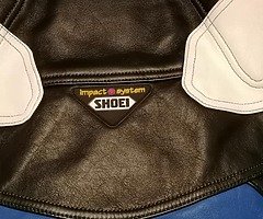 Shoei leather jacket.