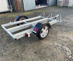 Fully galvanised 3 bike trailer