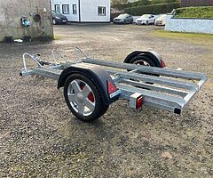 Fully galvanised 3 bike trailer