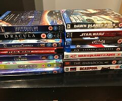 Blue-ray DVDS horror and Sci-fi £2 each or the lot for £20 (14 dvds) collection only 
Watched once