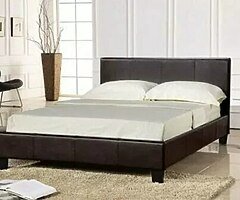 Leather Storage and non storage Bed Available in Multi Colors with opt Mattress Free Delivery~~