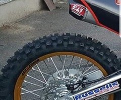 Gold Talon wheels complete + Yoshimura exhaust