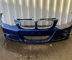 BMW E90 E91 Lemans Blue M Sport Bumper Complete LCI 2008-12 Saloon Touring Facelift - Image 4/4