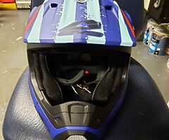 Motorcycle helmet and goggles