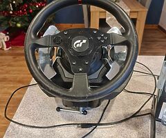 Thrustmaster T500rs force feedback steering wheel. Ps4/pc