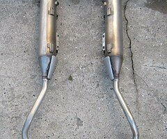 2 x Yamaha Motorcycle Exhausts