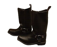 Brand New Real Leather Cruiser Motorbike Boots / Shoes