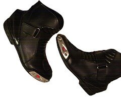 Brand New Real Leather Motorbike Short Boots / Shoes