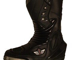 Brand New Real Leather Ladies Motorbike Boots / Shoes