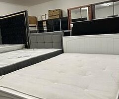 Brand new Double and king size Denver Solid wooden bed frame available with optional mattress!!