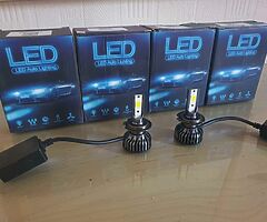 BMW Audi VW Seat Mercedes H7 LED Headlight Bulbs Canbus Error Free 16000LM 72W Super Bright Bulbs