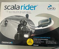 SCALARIDER G4 TWIN INTERCOM HEADSETS BRAND NEW!