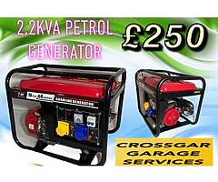 2.2kva petrol generator