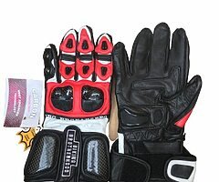 Brand New Real Leather Motorbike Gloves