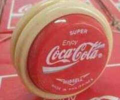 Genuine classic coca cola Russell yoyo spinners.  New old stock.