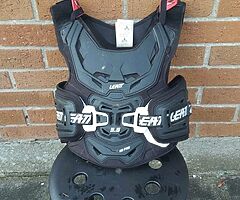 Variety of motocross equipment.
Boots, helmet,chest protector and neck brace. - Image 7/10