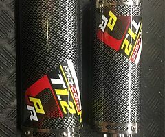 2 pitbike race exhaust cans in carbon - Image 4/4