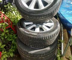 Toyota avensis alloys new tyres