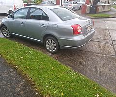 Toyota avens 2l disel no nct no tax low tax 380 yers