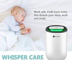 Dehumidifier, Portable Dehumidifier with Silent Mode, Powerful Small Dehumidifier for Bedroom, Bathr - Image 5/8