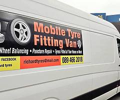 Mobile tyre unit. New tyres for sale. Dublin