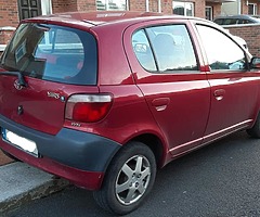 Toyota Yaris 2003 red 5 doors 1.0 petrol Has 12 months NCT Has 12 months road tax