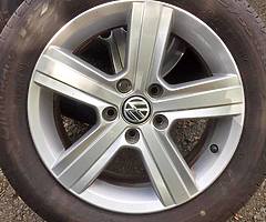 Genuine 16’ VW 5x112 alloy wheels