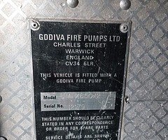 Fire appliance pump