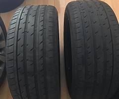 BMW 4 original 17 alloys with 80% tyres